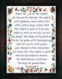 Shout for Joy to the LORD Psalm 100:1-5